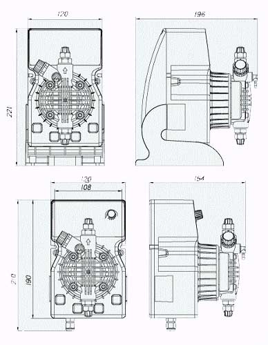 دوزینگ پمپ اتاترون ETATRON DLX pH-Rx-CL/M