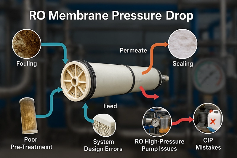 افت فشار سیستم اسمز معکوس